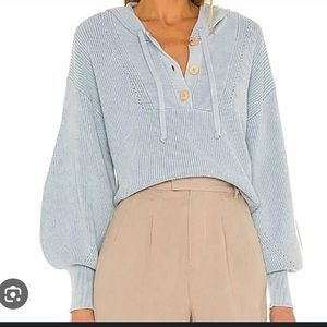 Veronica beard blue sweater hoodie